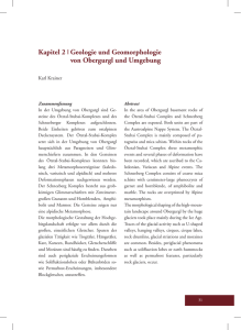 Geologie und Geomorphologie von Obergurgl und Umgebung