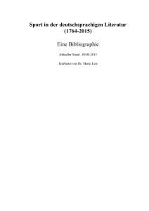 Sport Bibliographie