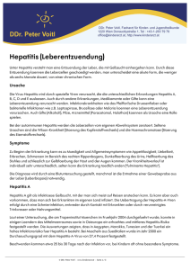 Hepatitis (Leberentzuendung)