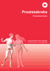 Broschüre Prostatakrebs - Krebsliga Zentralschweiz