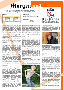 Morgenpost - Deutsches Fussball Internat