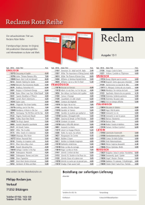 Reclam Verlag: Reclams Rote Reihe