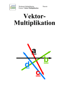 Vektor- Multiplikation
