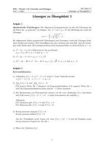 Lösung Übungsblatt 1