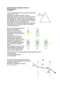 Kontrolle Physik Leistungskurs Klasse 12