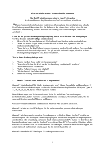 Gebrauchsinformation Gardasil 9 (Stand: März 2017)