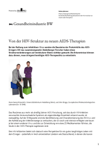 Von der HIV-Struktur zu neuen AIDS