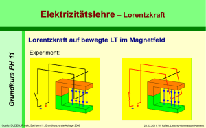 Elektrizitätslehre – Lorentzkraft