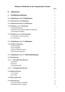 Moderne Methoden in der Organischen Chemie 0. Allgemeines 1