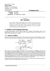 Der Joystick 1. Aufbau und Programmierung