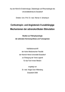 Aus der Klinik für Endokrinologie, Diabetologie und Rheumatologie