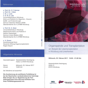 Organspende und Transplantation Dsa