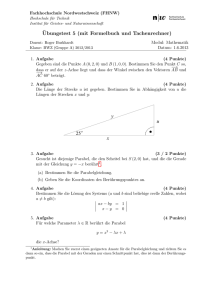 Ubungstest 5 (mit Formelbuch und Tachenrechner)