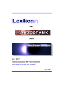 Lexikon der Astrophysik J