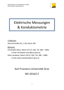 Skriptum Konduktometrie - Karl-Franzens