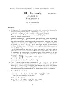 Lösungen 4 - Fakultät für Physik