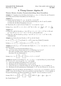 3. ¨Ubung Lineare Algebra II - Lehrstuhl II für Mathematik