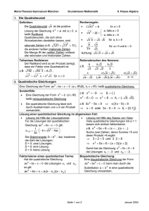 1. Die Quadratwurzel 1,1 1,1 21,1 = a )a(2 = 2. Quadratische