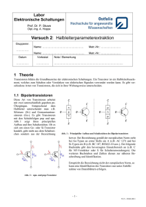 Versuch 2: Halbleiterparameterextraktion