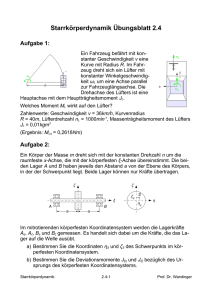 Starrkörperdynamik Übungsblatt 2.4