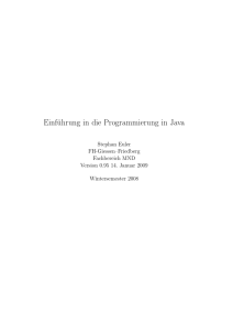 Einführung in die Programmierung in Java