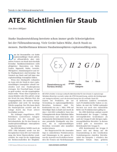 ATEX Richtlinien für Staub