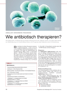 Wie antibiotisch therapieren?