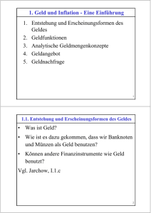 Was ist Geld? - macroeconomics.tu