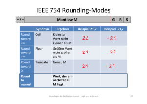 IEEE 754 Rounding-Modes