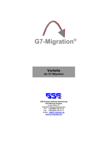 G7-Vorteile - GSE Graeber Software Entwicklung