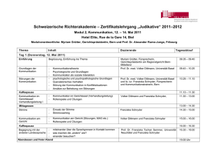 Zertifikatslehrgang „Judikative“ 2011–2012