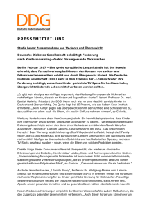 pressemitteilung - Deutsche Diabetes Gesellschaft