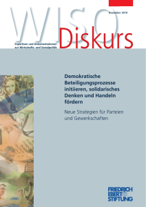 Demokratische Beteiligungsprozesse initiieren, solidarisches