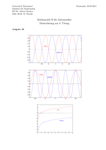 Mathematik II für Informatiker Musterlösung zur 8. ¨Ubung