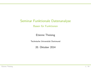 Seminar Funktionale Datenanalyse