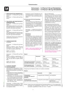 Voriconazol - 1 A Pharma® 50 mg Filmtabletten Voriconazol