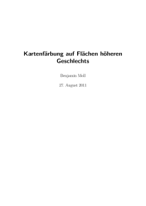 Kartenfärbung auf Flächen höheren Geschlechts