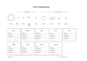 Das Sonnensystem - VS Material Wegerer