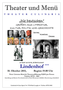 theaterculinaria - Lindenhof Cordes