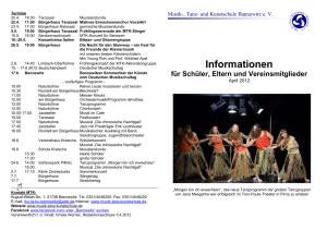Termine - Musik-, Tanz- und Kunstschule Bannewitz eV