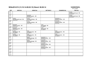 Stundenplan - FSR Verkehr