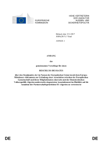 BESCHLUSS Nr. 01/2017 DES ASSOZIATIONSRATES EU