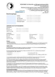 DEPARTMENT für Wirtschafts- und Managementwissenschaften