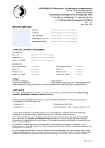 DEPARTMENT für Wirtschafts- und Managementwissenschaften