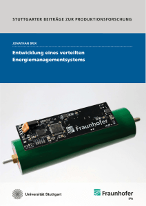 Entwicklung eines verteilten Energiemanagementsystems