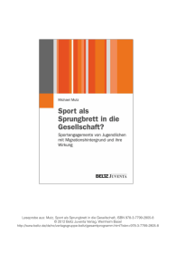 Sport als Sprungbrett in die Gesellschaft