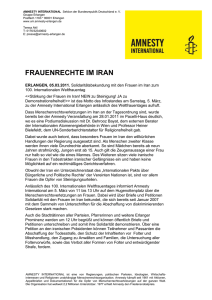 frauenrechte im iran - Amnesty International Deutschland