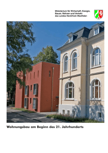 Wohnungsbau am Beginn des 21. Jahrhundert