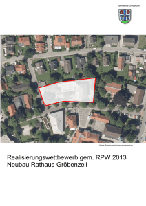 Realisierungswettbewerb gem. RPW 2013 für den Neubau Rathaus