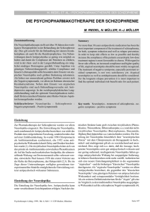 Die Psychopharmakotherapie der Schizophrenie - CIP